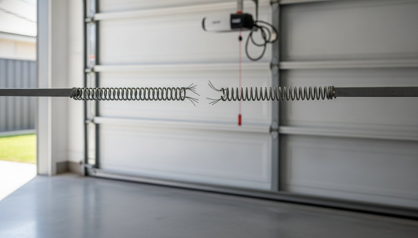 Garage Door Motor Repair Melbourne: Is it the Motor or a Broken Spring?