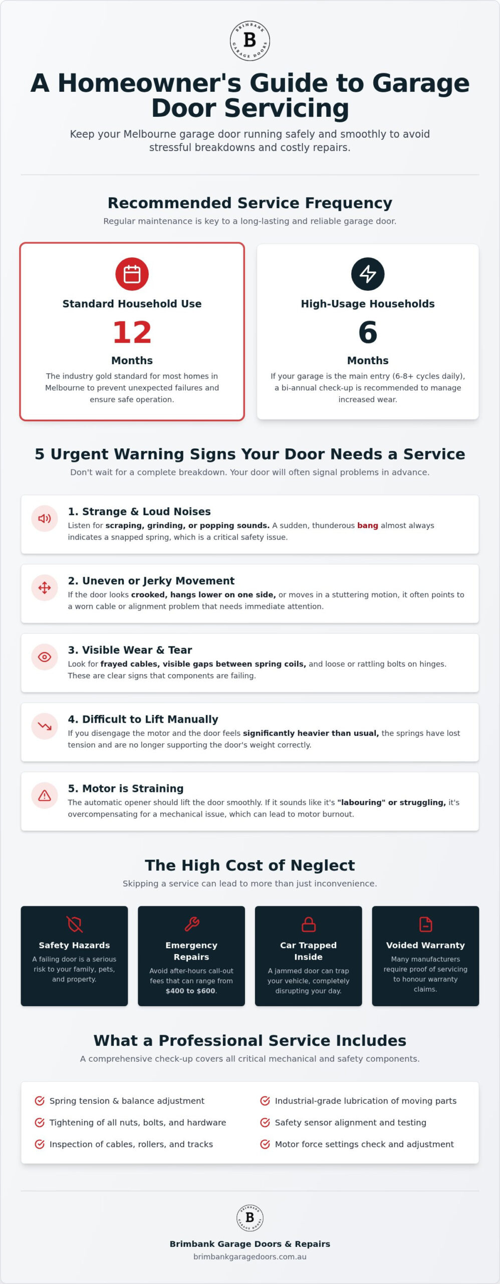 When to Service Your Garage Door: The 2026 Melbourne Homeowner’s Guide