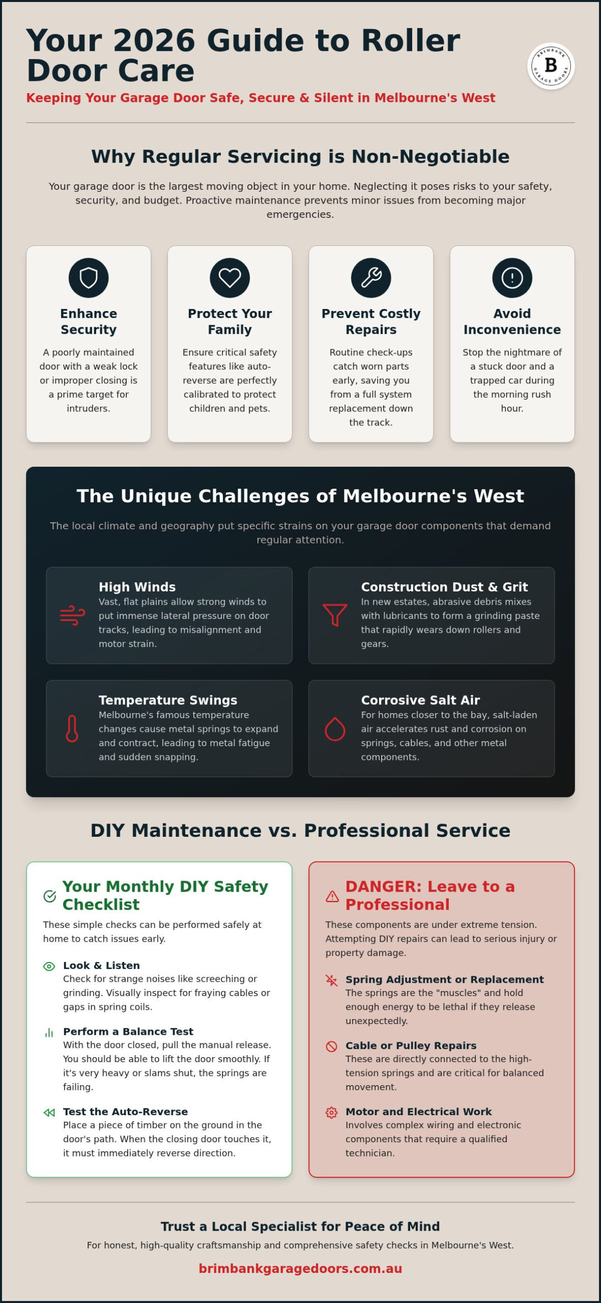 Garage Door Maintenance Western Suburbs Melbourne: The 2026 Local Guide