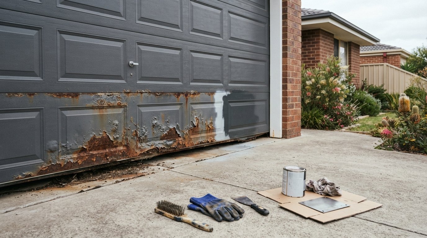Rusted Garage Door Bottom Panel Repair: The 2026 Melbourne Homeowner’s Guide