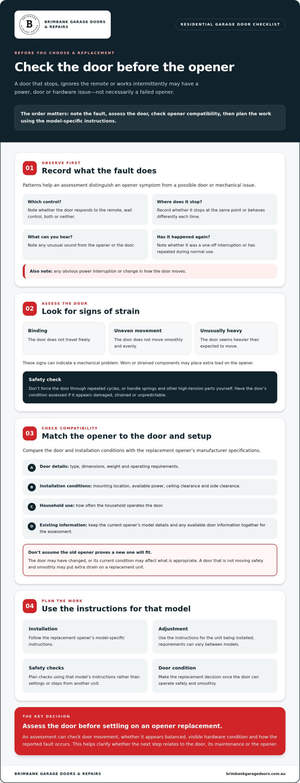 Replace a Garage Door Opener in Melbourne: A 2026 Homeowner’s Guide